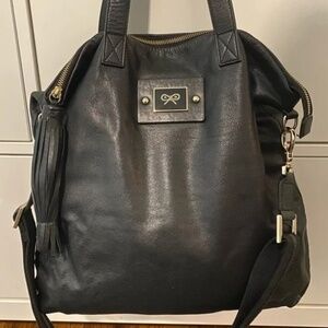 Anya Hindmarch Black Leather Tote